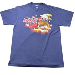 NASCAR Dale Earnhardt Jr Adult L Navy Blue T Shirt 2010
